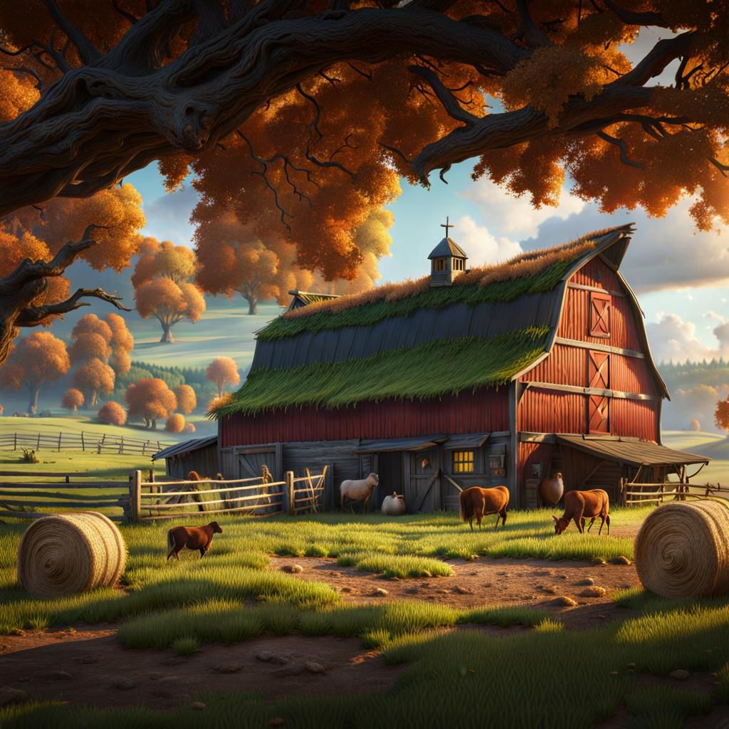 The farm in autumn