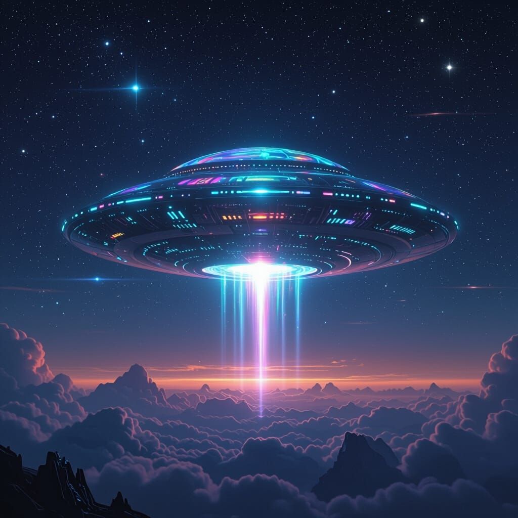 Glowing Atmospheric Entity in Sci-Fi Style