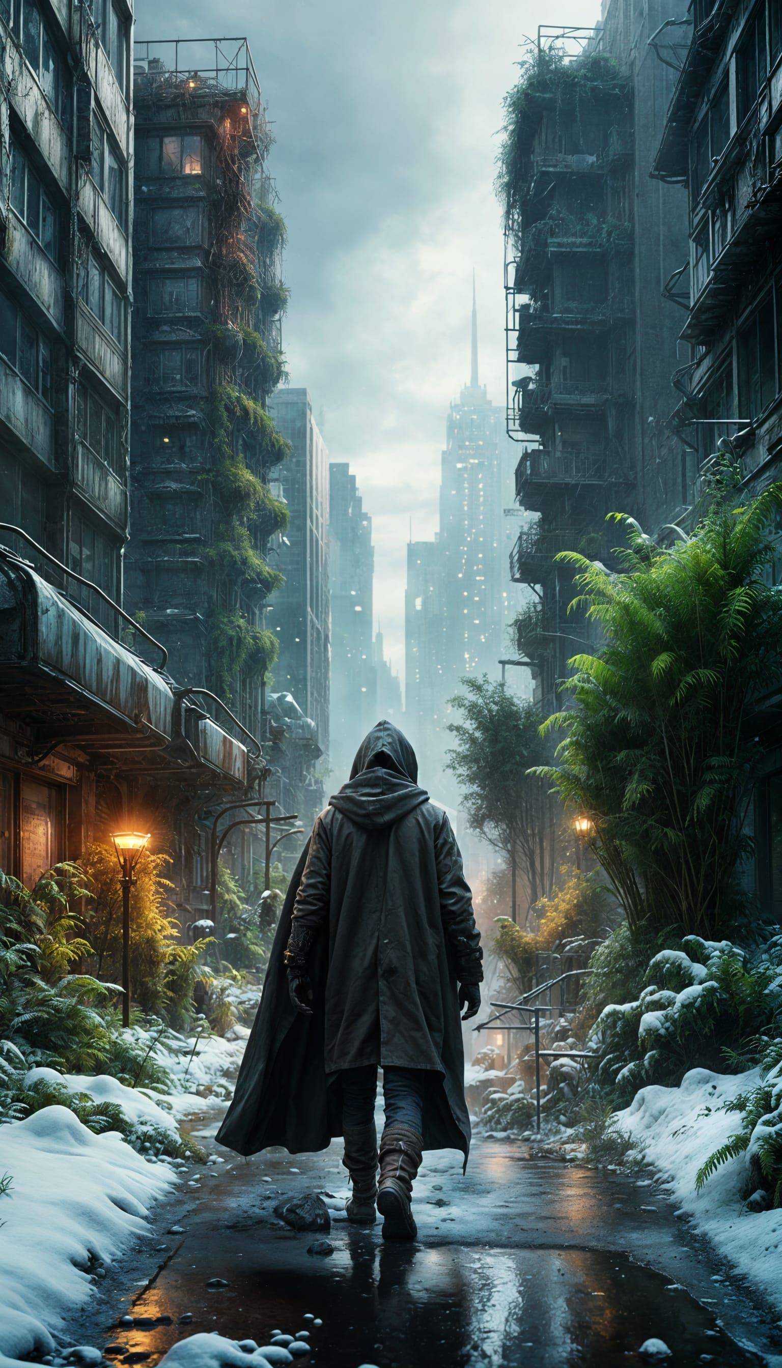 Surreal Post-Apocalyptic Winter Wonderland