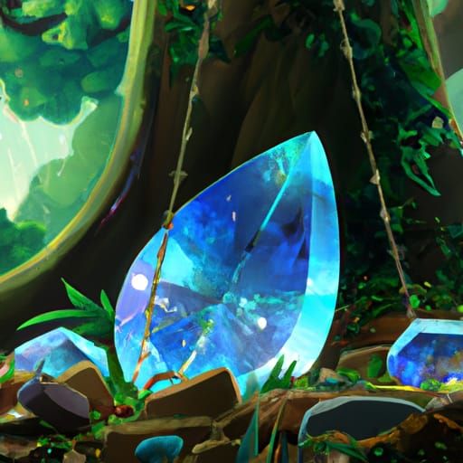 Gemstone in Studio Ghibli Anime Style