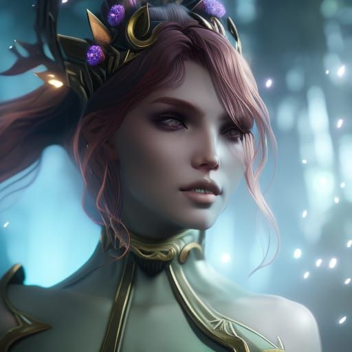 Centaur in Ethereal Forest, Dark Fantasy Concept Art