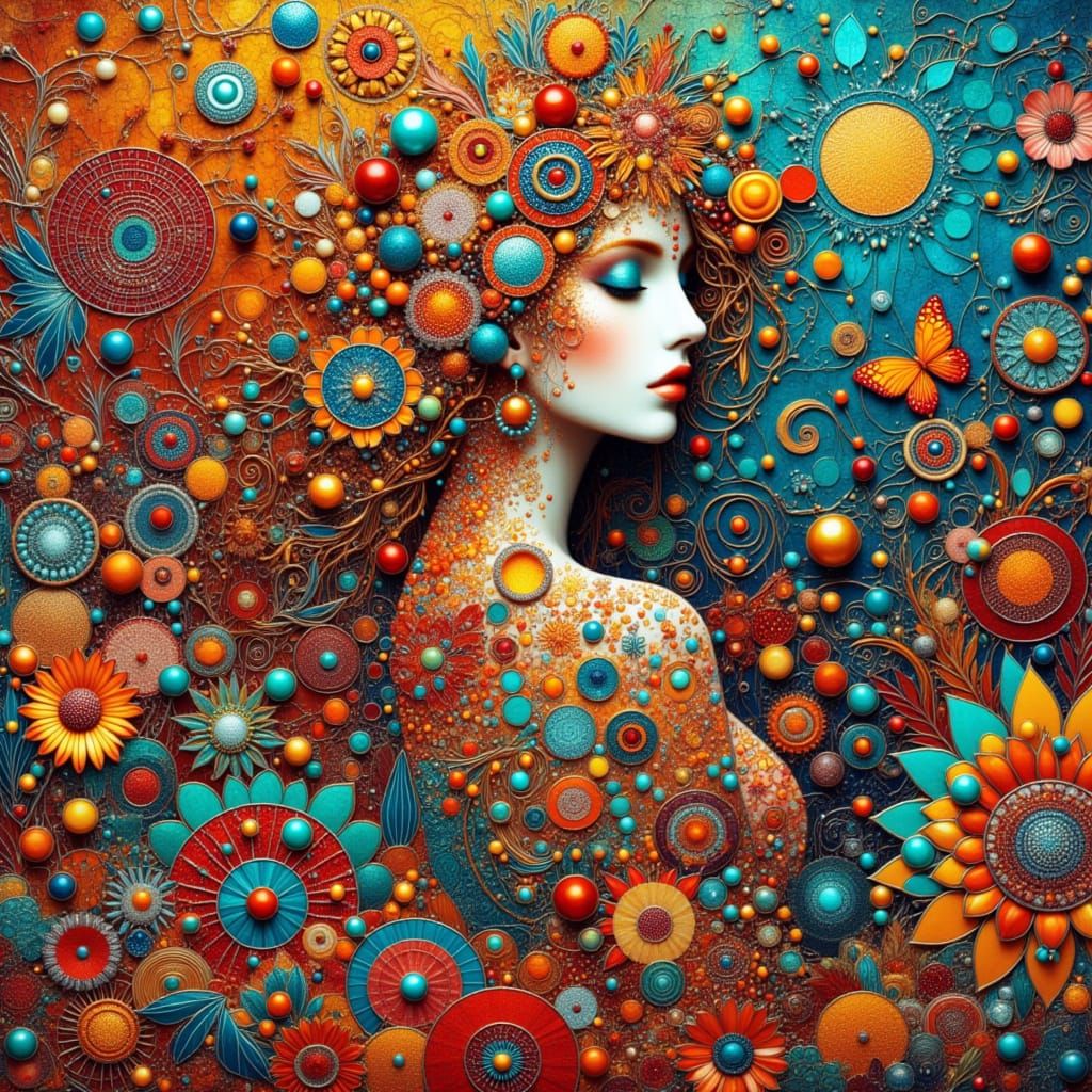 Brazilian Carnival Street in Batik Style