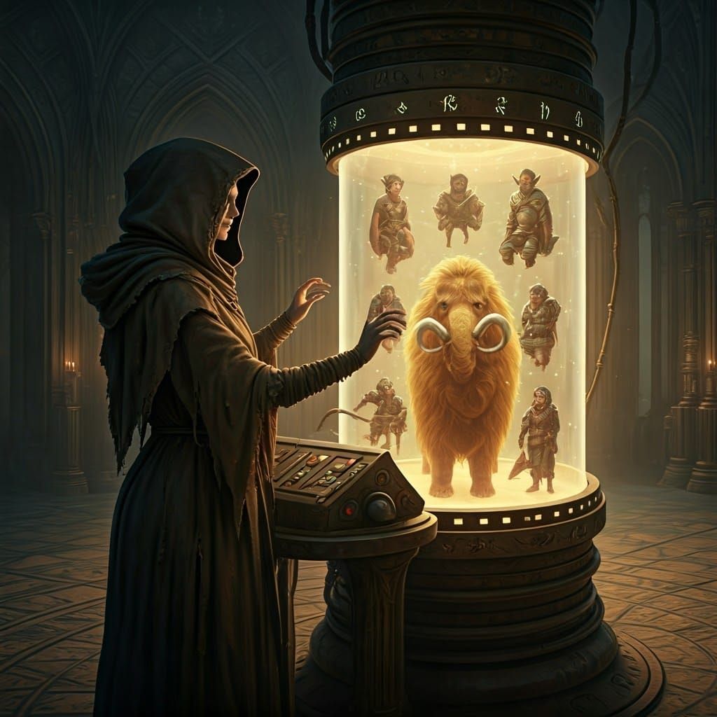 Mysterious Hag Conducts Dream Machine in a Fantasy Realm