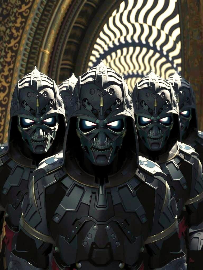 Op Art Optical Illusion in 3D Rendering