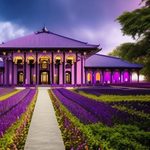 A purple palace