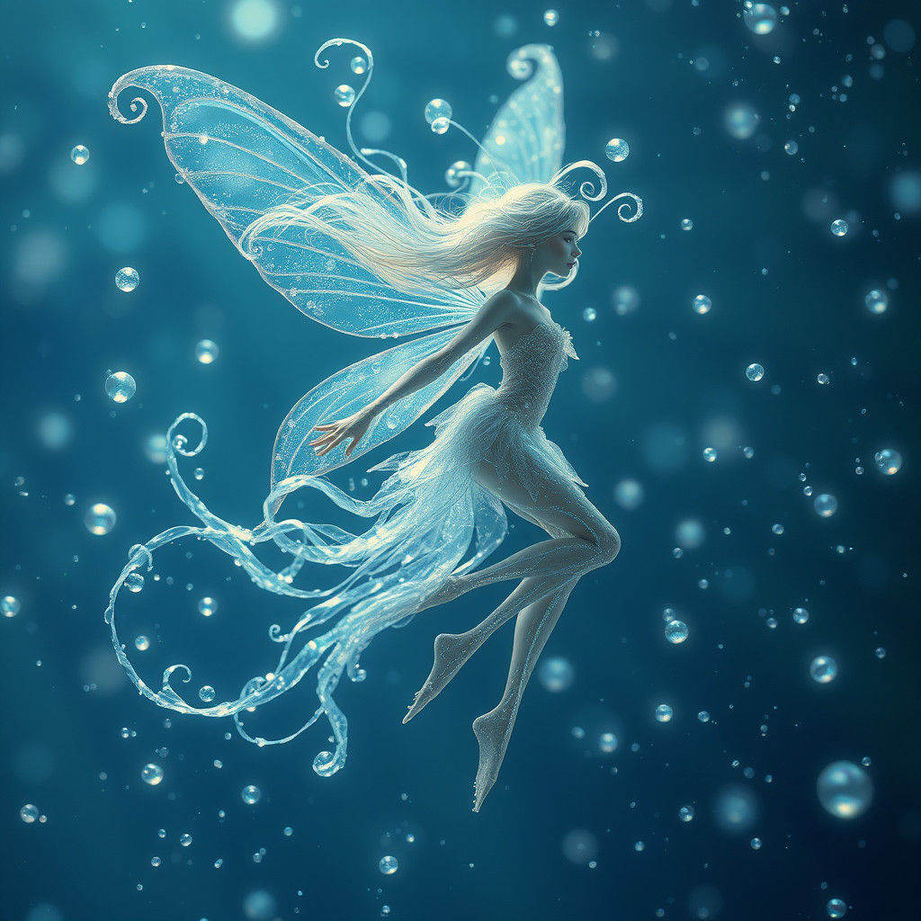 Ethereal Water Fairy in Dreamlike Realm