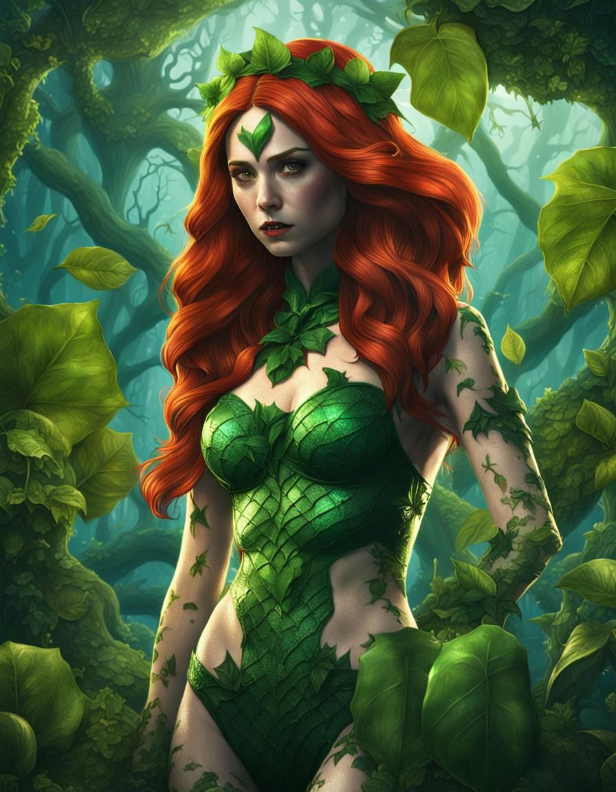 Karen Gillan as Poison Ivy: Digital Art