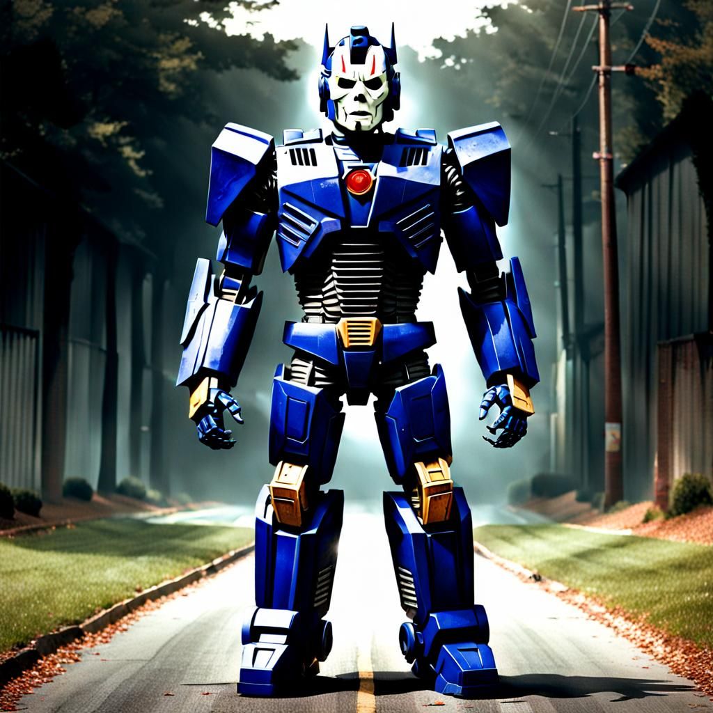 Michael Myers as a Transformer Robot