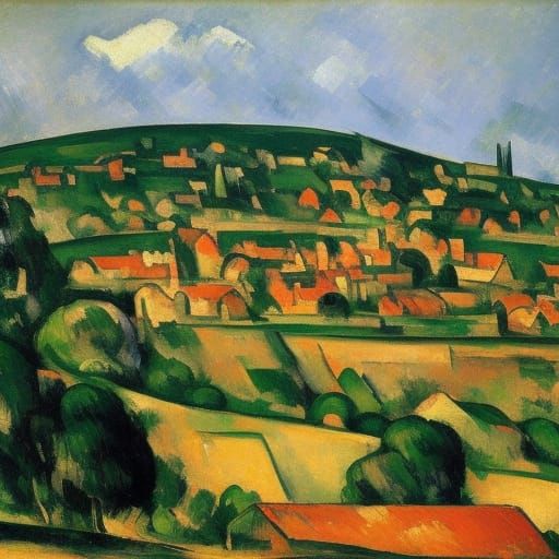 Mice Village in Cheese Valley: Folk Art Abstraction