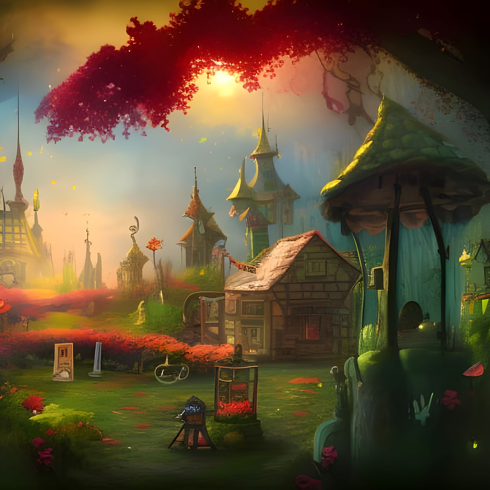 Post-Apocalyptic Fairy Town: A Blended World