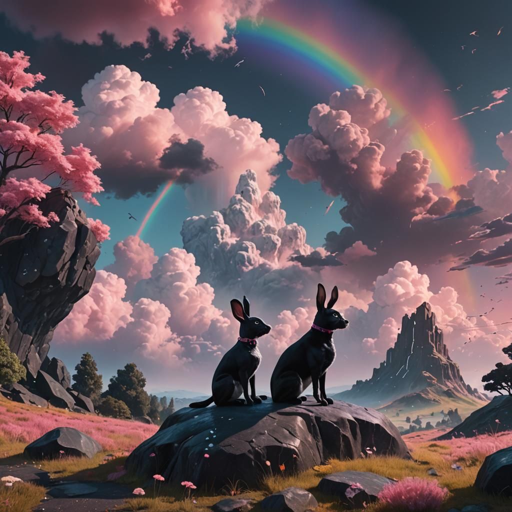 Dystopian Fantasy: Black Rabbit and Levitating Dalmatians