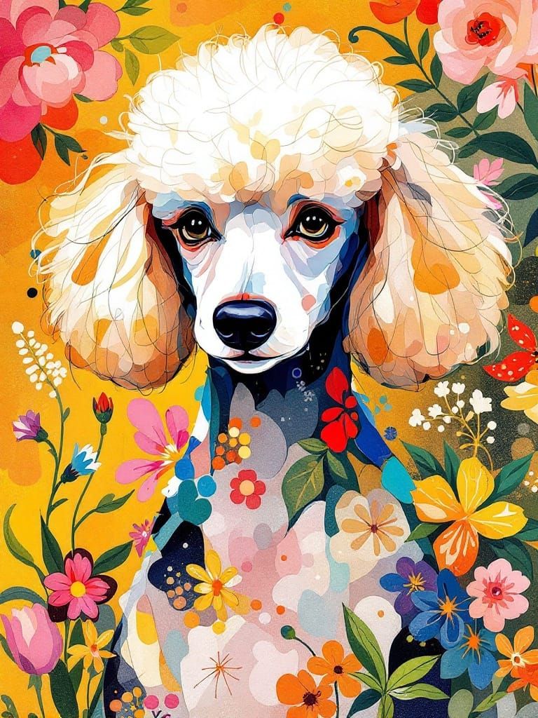 Springtime Whispers: Vibrant Watercolor Abstraction