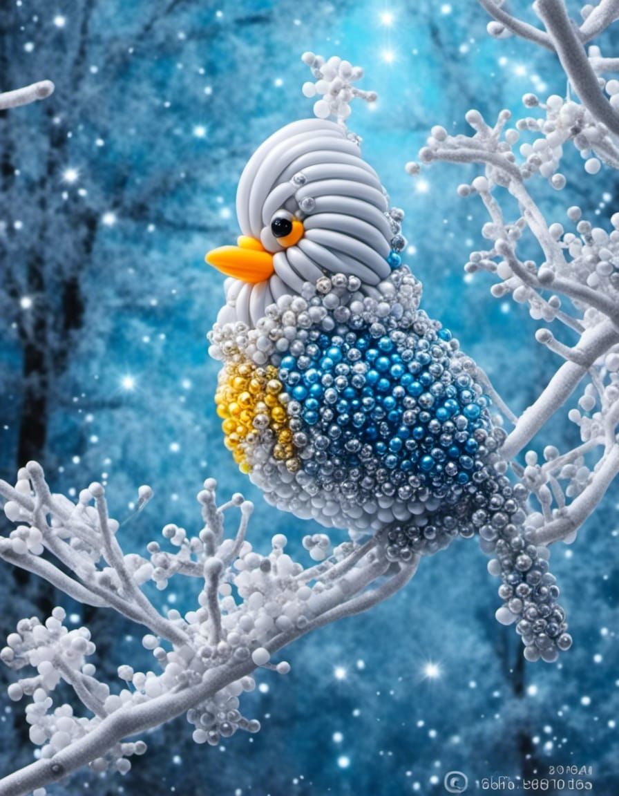 Vibrant Winter Wonderland Balloon Fantasy