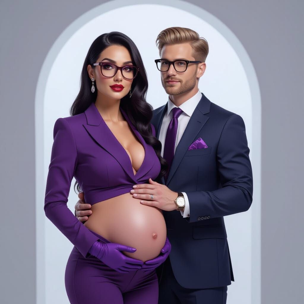 Beautiful Pregnant Nyarlathotep in Photorealistic Style