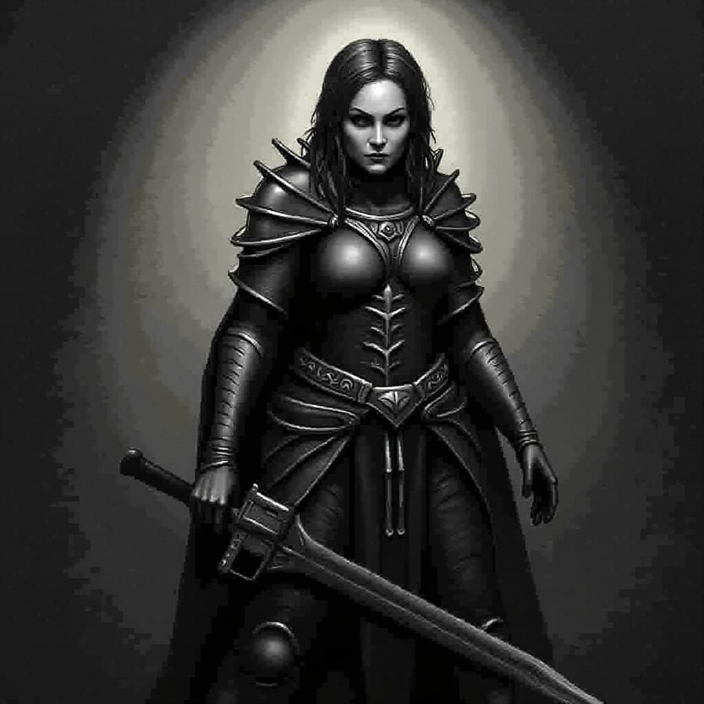 Grimdark Landscape in Dark Fantasy Style