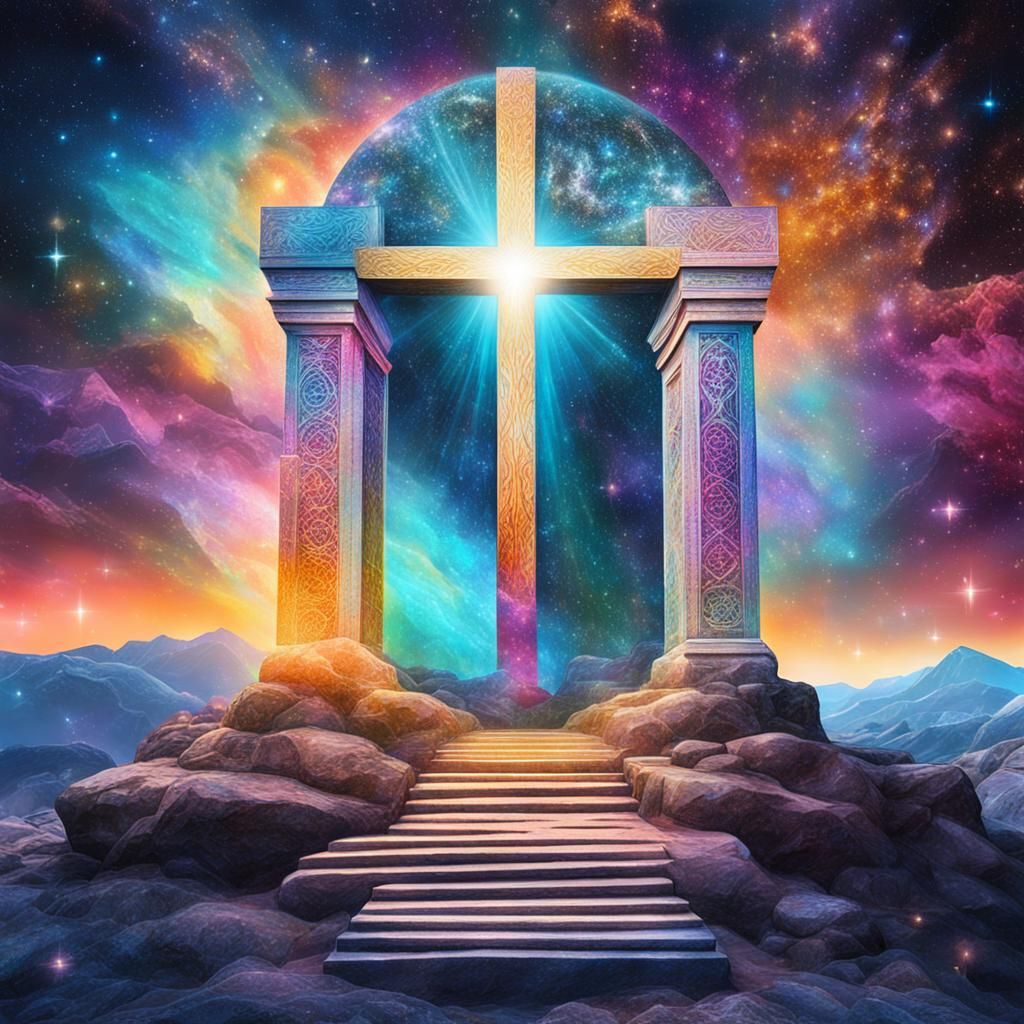 Holographic Empty Tomb in Christian Cross