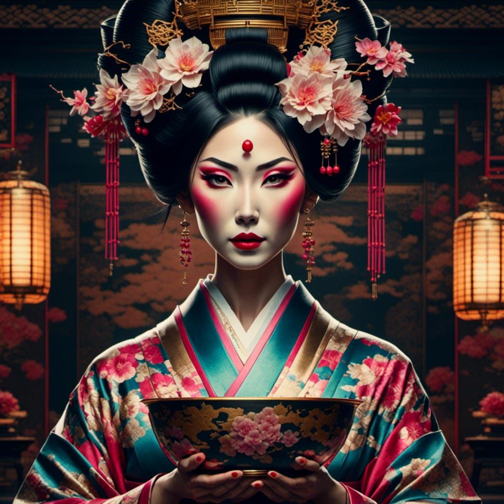 In Her Gossamer Silk Komono