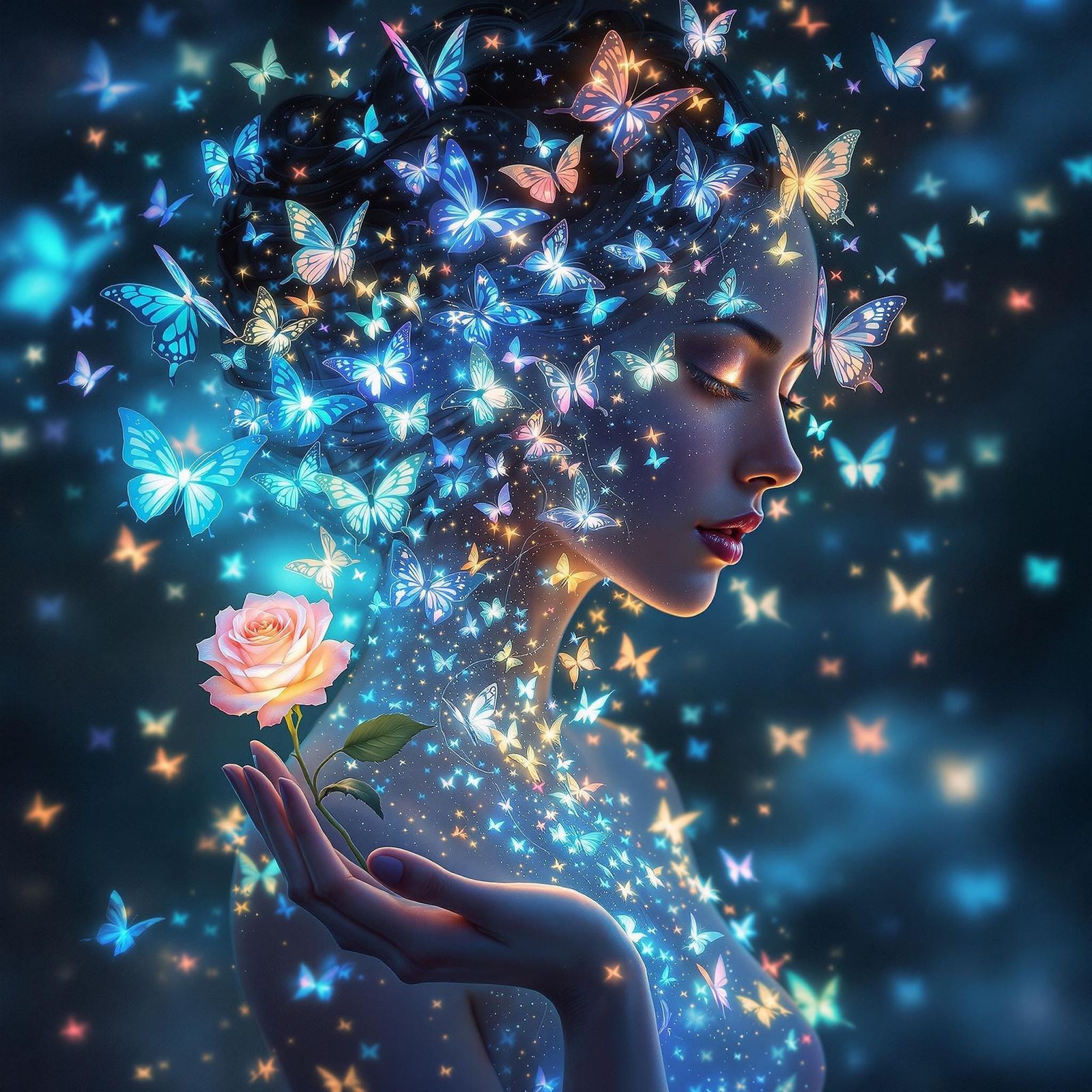 Luminous Goddess of Whispers and Dreams