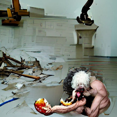 Abstract Minimalist Cityscape: AI Generated Image