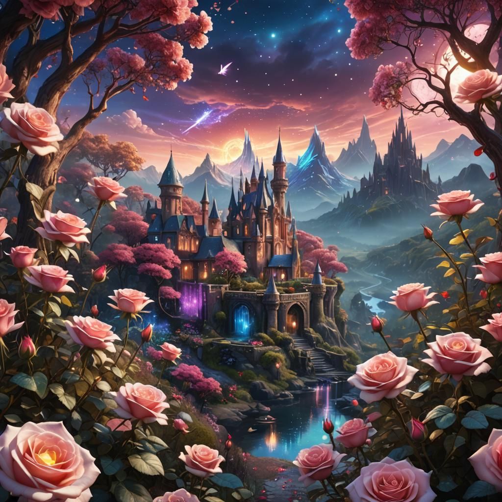 Enchanting Fairy Landscape in a Detailed Matte Painting