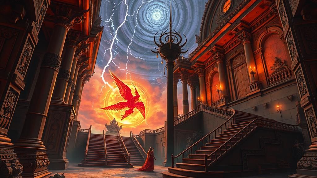 Gothic Sci-Fi Venus in Post-Apocalyptic Temple