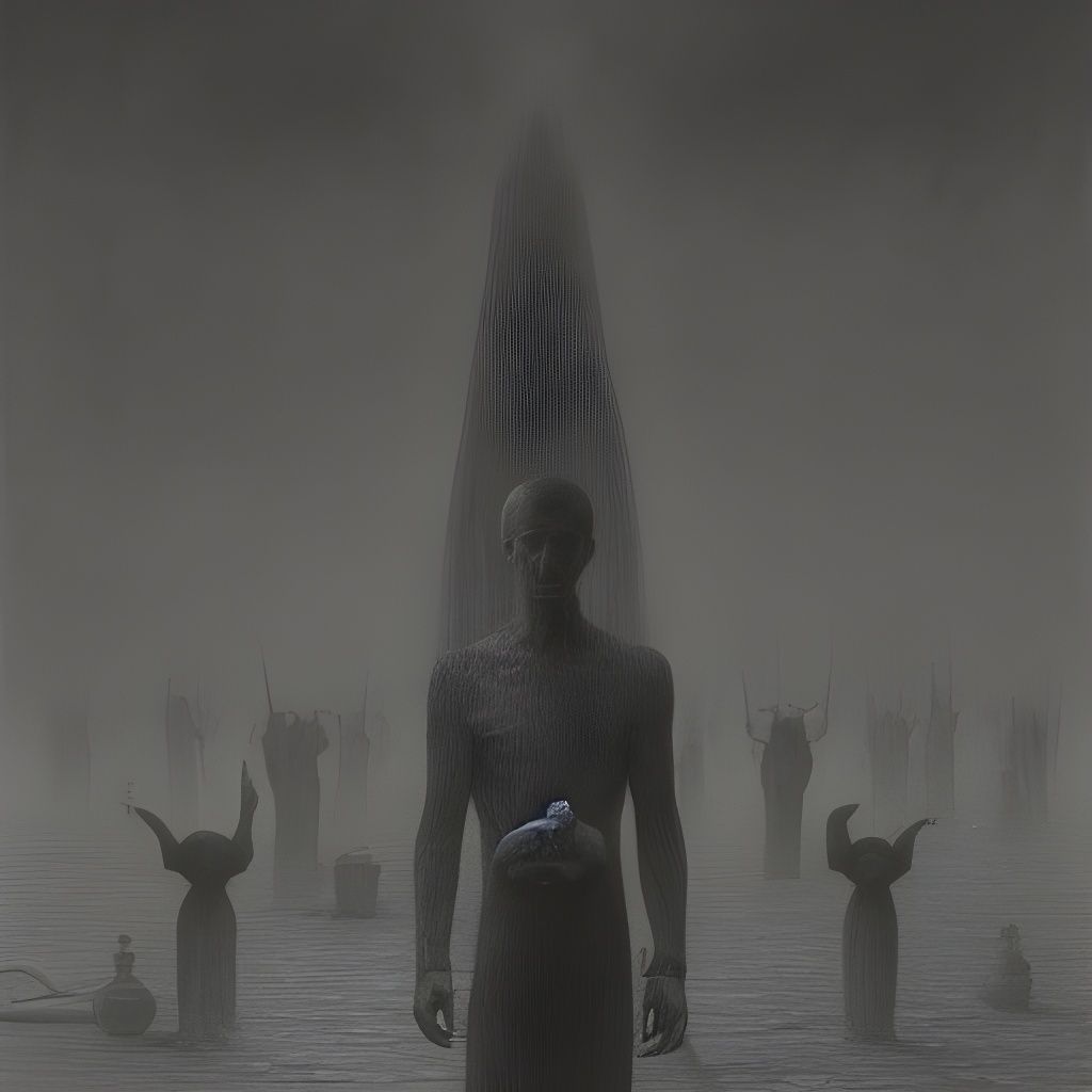 Detailed Vicar in Dark Digital Painting Style