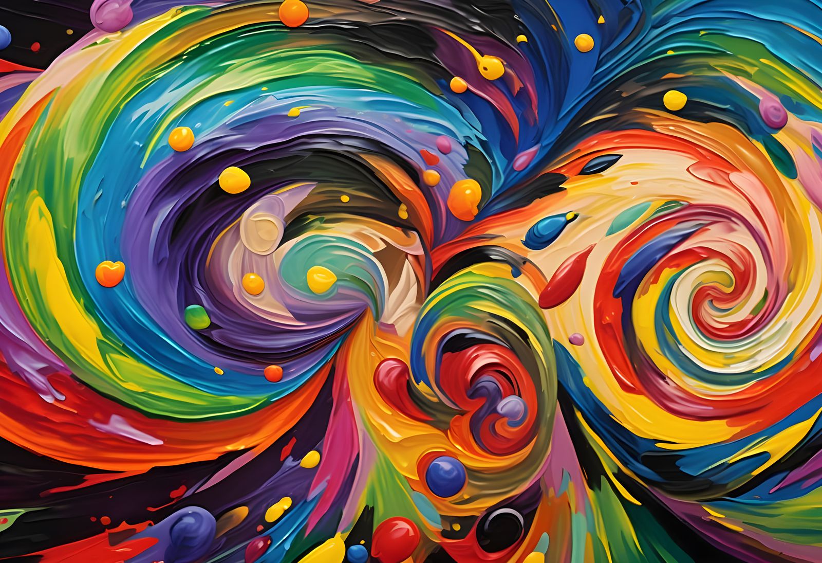 Vivid Helical Vortex Maelstroms of Tropical Colors