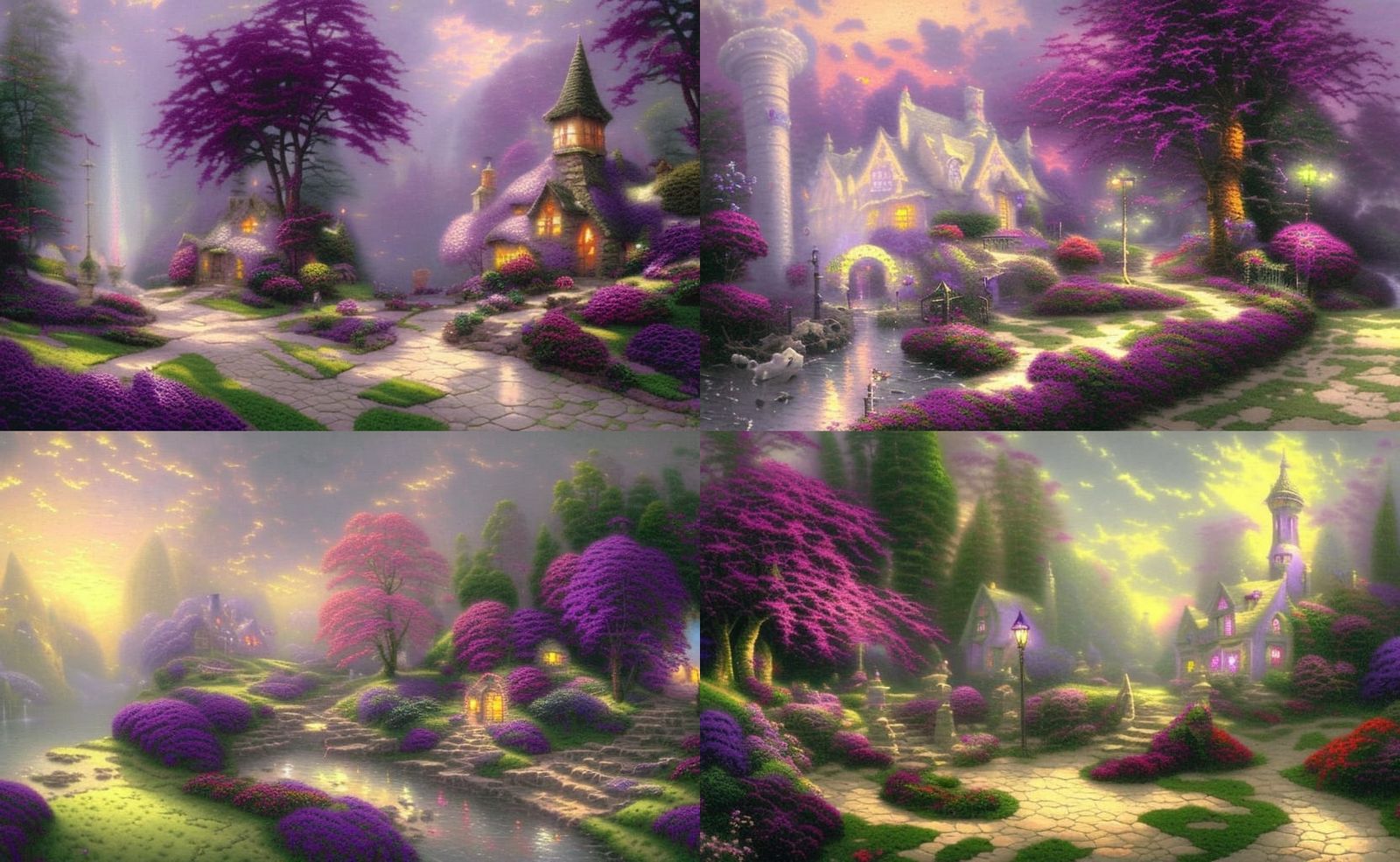 Ethereal Purple Potion in Luminist Style