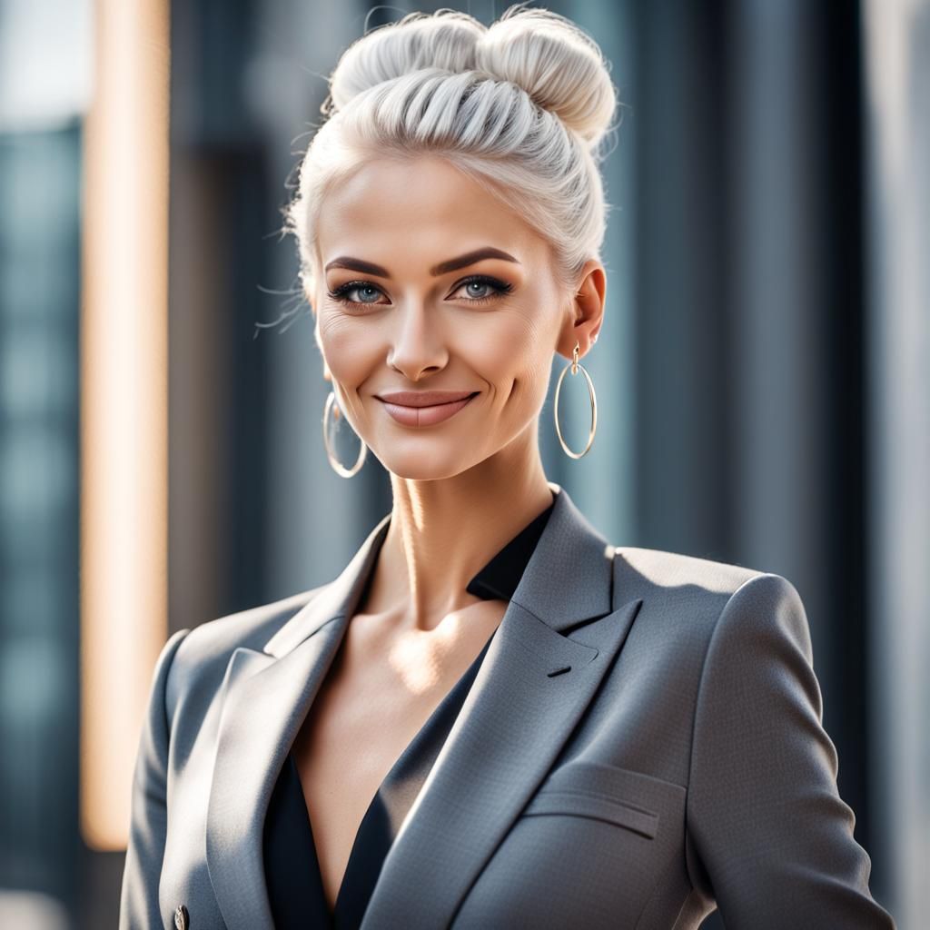 Confident Woman in Business Suit Portrait