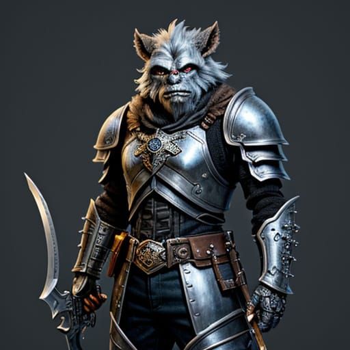 Bugbear Bounty Hunter with Crossbow and Sword