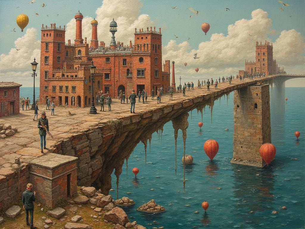 Mirroring Lost Dreams Hiding Found Objects Stretching From H...