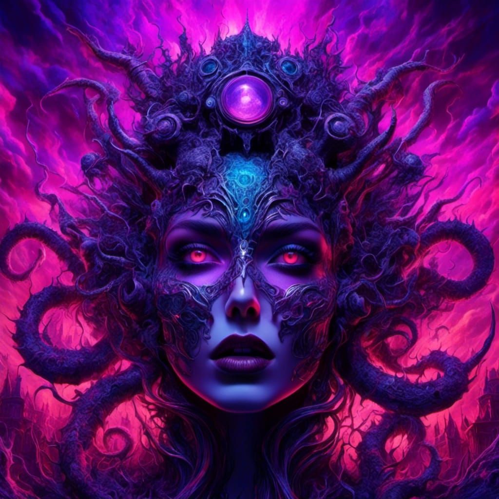 Surreal Mixed Media Composition with Amazing Depth