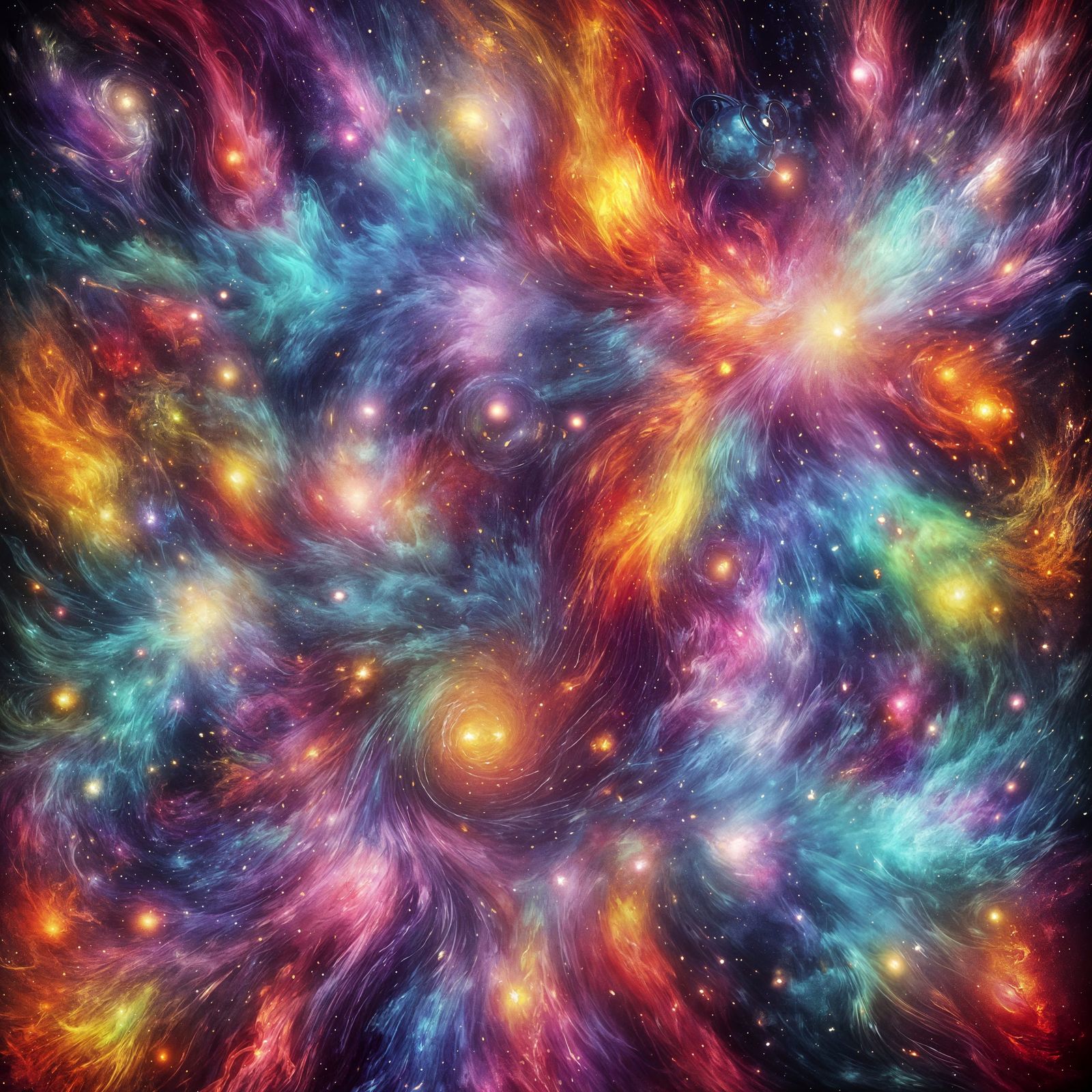 Exploding Teapot with Floral Pattern in Surreal Style