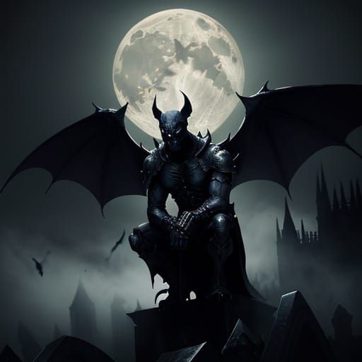 Gargoyle Guardian of the Gothic Graveyard