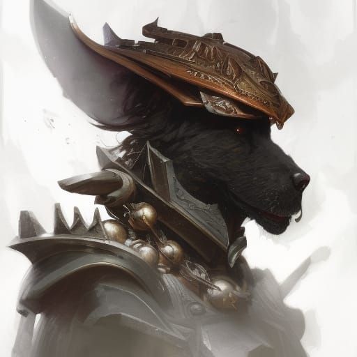 Vlad von Carstein and Dog: Fantasy Portrait