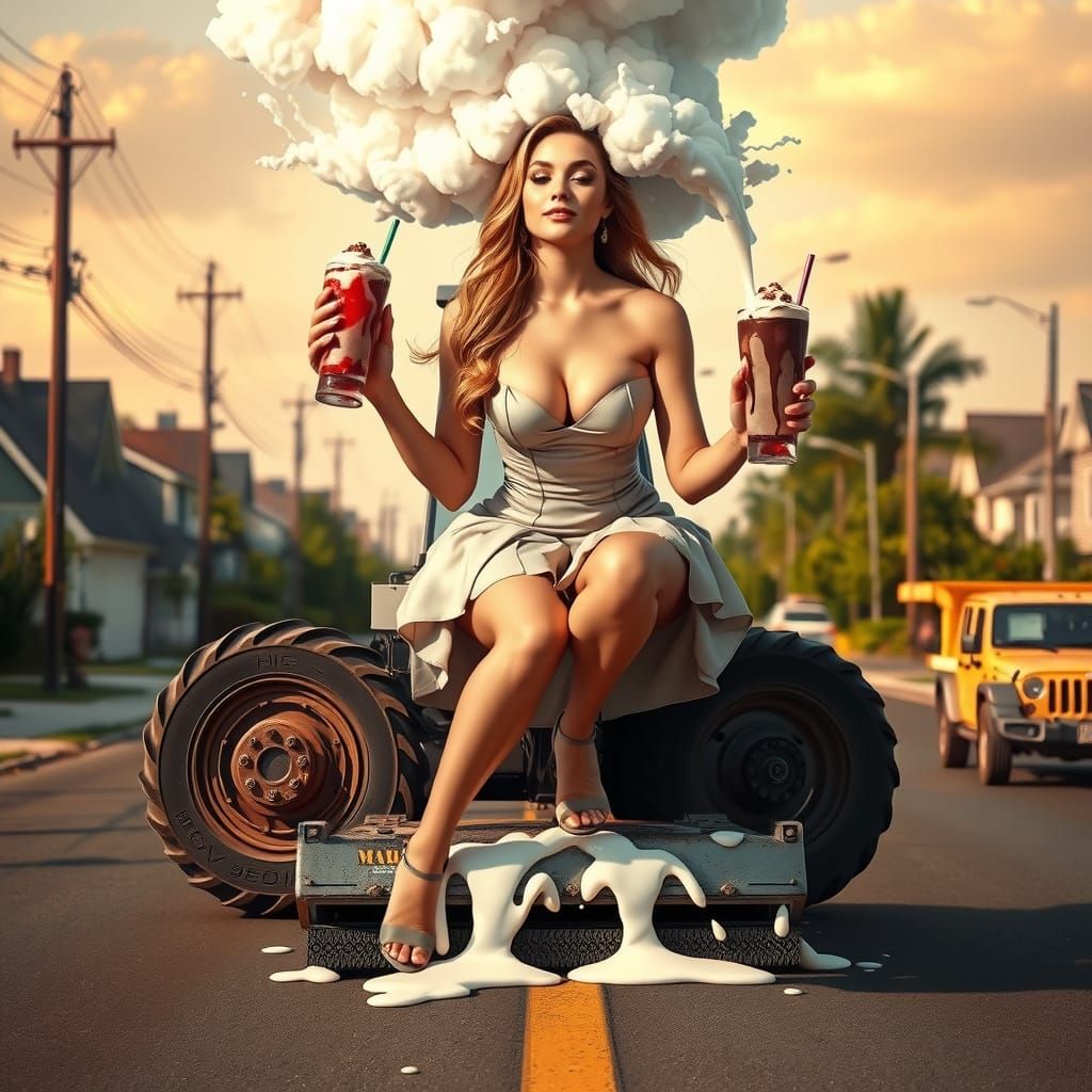 Vibrator for making milkshakes