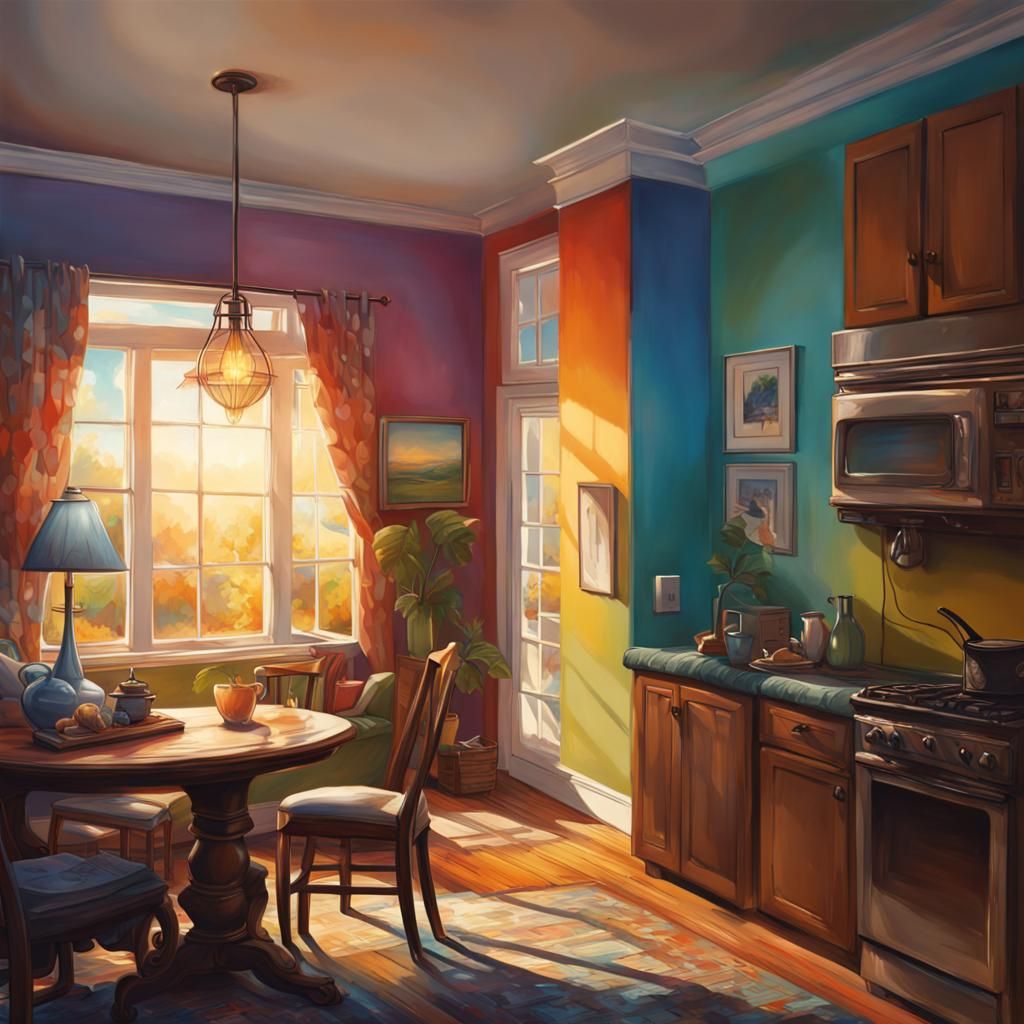 Homesick: Hyperrealistic Splash Art with Dramatic Lighting
