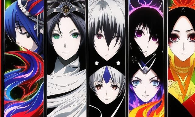 Anime Key Visual of Opposing Forces in Harmony
