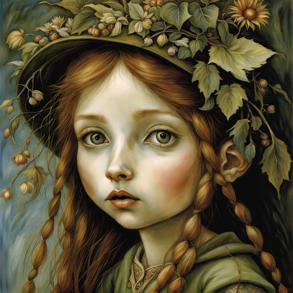 Enchanting Girl Portrait in Fantasy Style