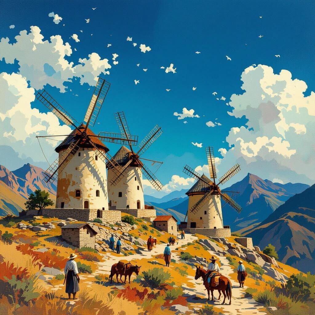 Windmills and Millers: Impressionist Gouache and Watercolor ...