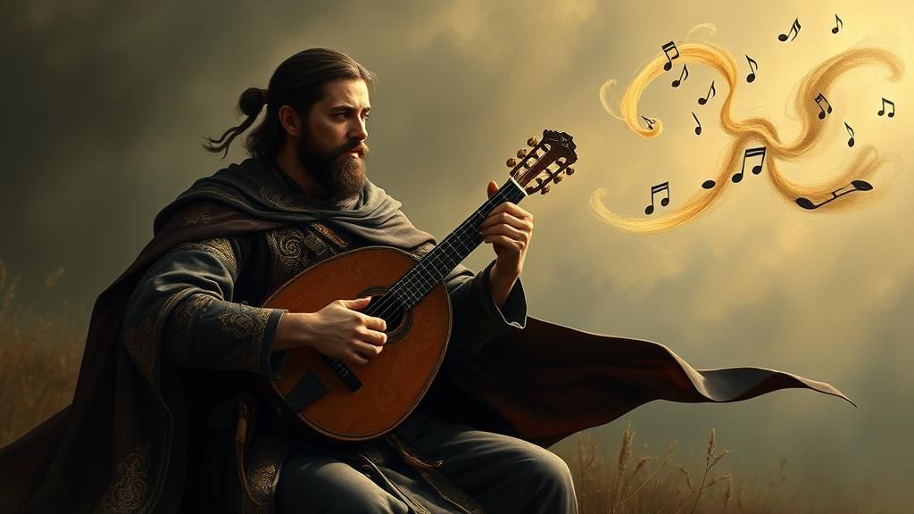 Medieval Bard's Song Creates Fantasy World