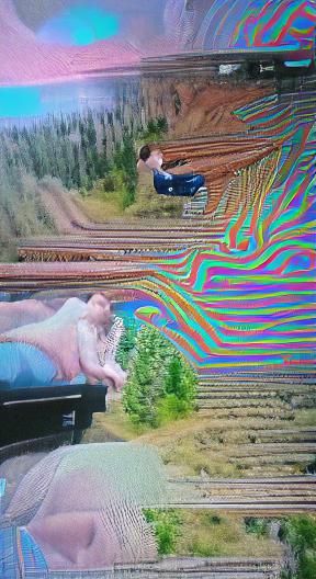 Glitch Art: Soulmate Future on Train Tracks