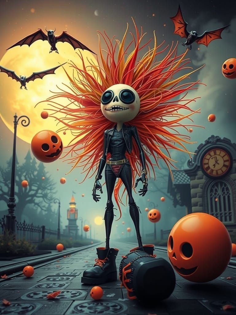 In the dimly lit, mystical streets of Spooksville, Sally Wilcox, Cynthia, and Adam stand strong, defying the town's eeri...