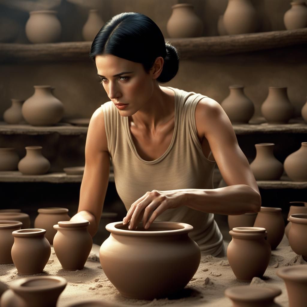 Demi Moore as Young Potter: Digital Matte Painting