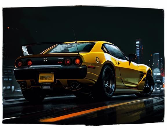 Mazda RX-7 Veilside in Midnight Tokyo