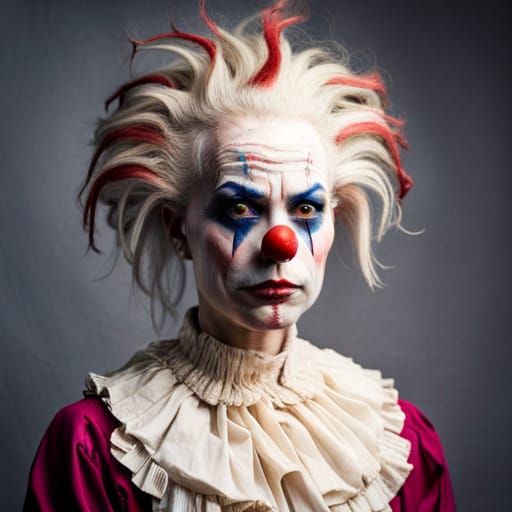I don't like clowns but look how well AI did the textures on the clothes