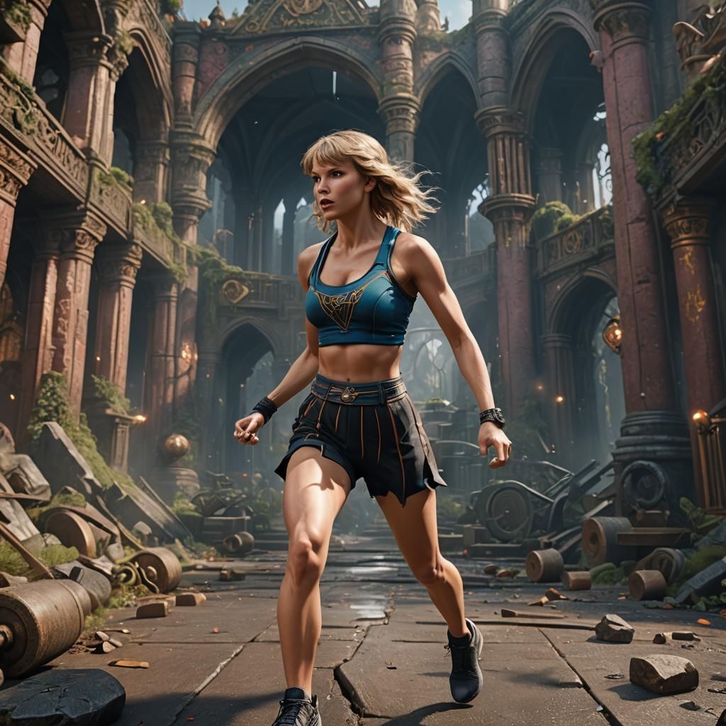 Buff Taylor Swift: Detailed Matte Painting