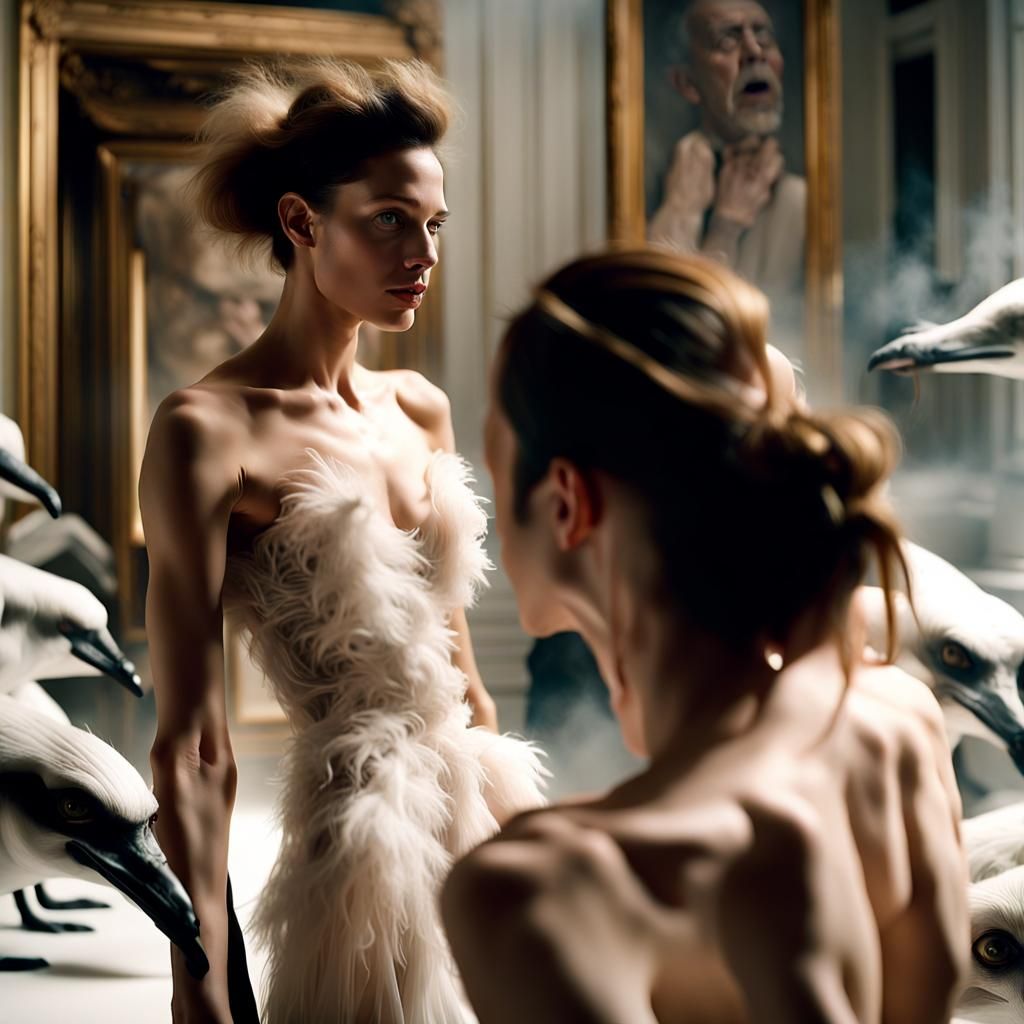 Surreal Laboratory Portrait in Hyperrealistic Style