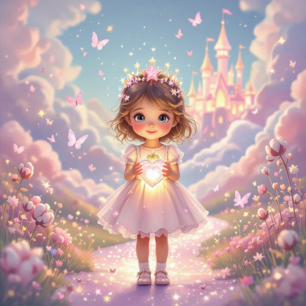 Dreamy Princess in Pastel Kingdom