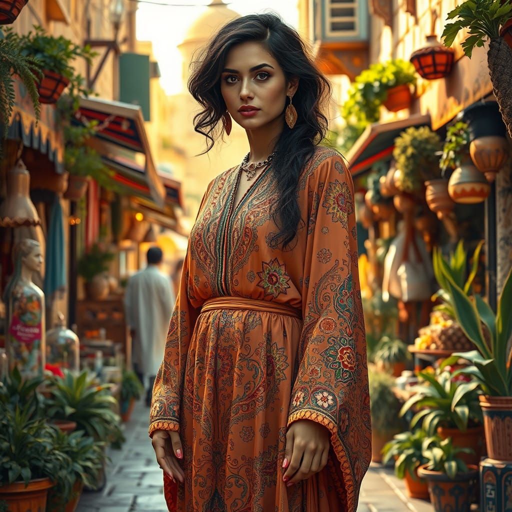 Beauty in traditional attire